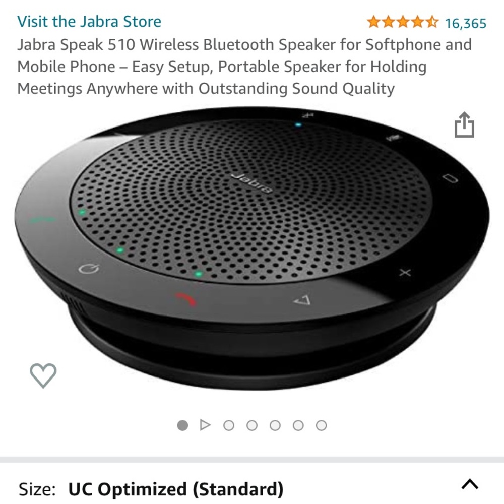 New in box. Jabra Speak 510 Wireless Bluetooth Portable Speaker